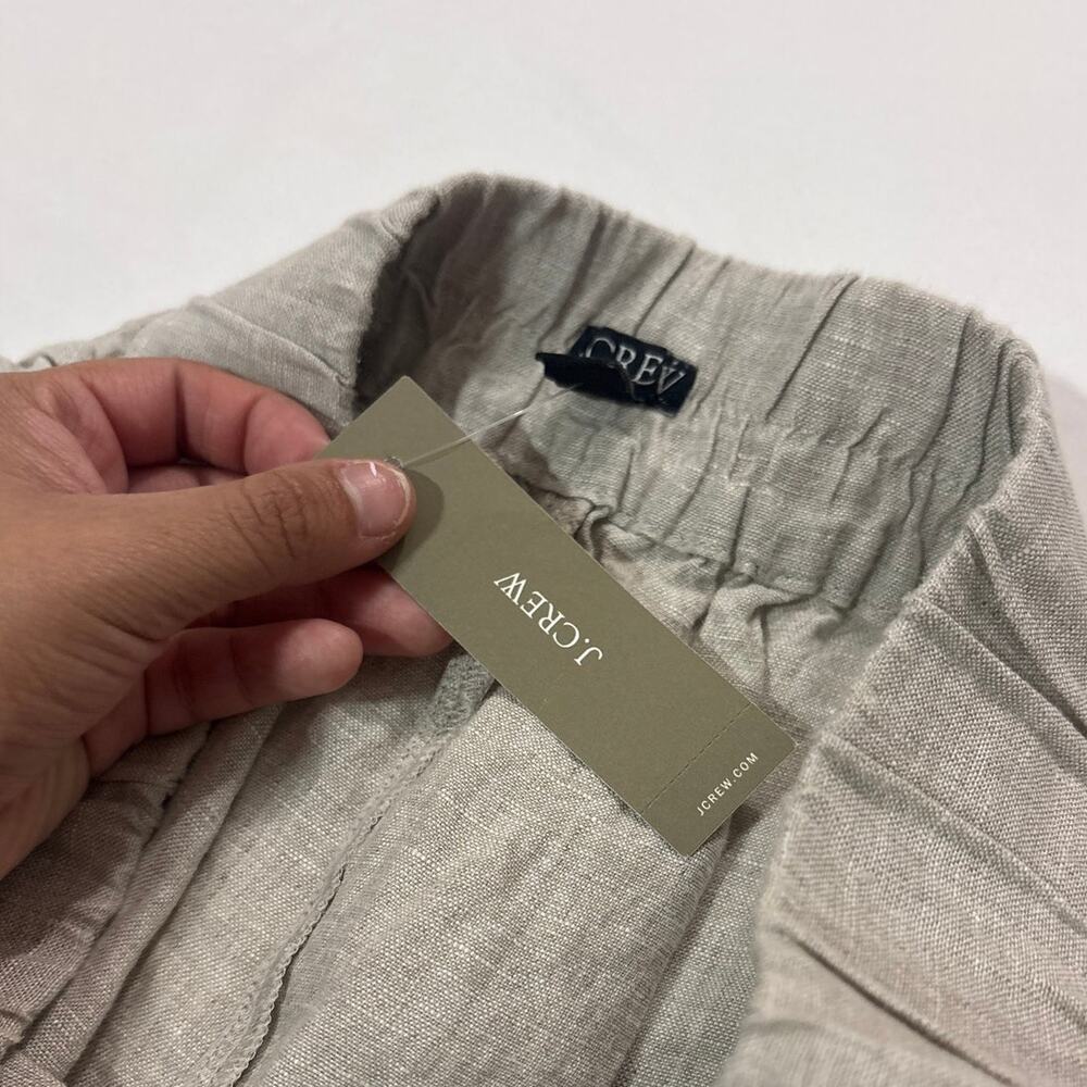 NWT J.Crew Womens XS 100% Linen Long Tropez Shorts Bermuda Lagenlook Minimalist - Picture 6 of 10